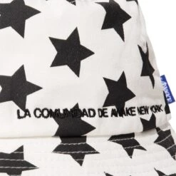 STAR PRINTED BUCKET HAT -Bodega AwakeNYPRINTEDSTARBUCKETHATIVORYFRONTAWK SP22 HA003 3