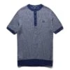 Fred Perry TWO COLOUR TEXTURE KNIT HENLEY 1 Fred Perry TWO COLOUR TEXTURE KNIT HENLEY -Bodega FREDPERRYTWOCOLOURTEXTUREKNITHENLEYFRENCHNAVYSK4800 1