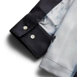 BRUSH BUTTON UP -Bodega IISEBRUSHBUTTONUPBLACKWHITEMFW22 02 02 4