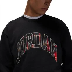Air Jordan ESSENTIAL HOLIDAY PLAID FLEECE CREW 8 Air Jordan ESSENTIAL HOLIDAY PLAID FLEECE CREW -Bodega JordanBrandESSHOLPLDFLCCREWBLACKRATTANSDV1574 010 3