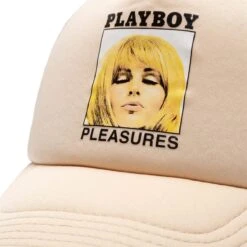 Pleasures X PLAYBOY MAGAZINE TRUCKER HAT -Bodega PleasuresXPLAYBOYMAGAZINETRUCKERHATTANOSP22PB045 TAN 4