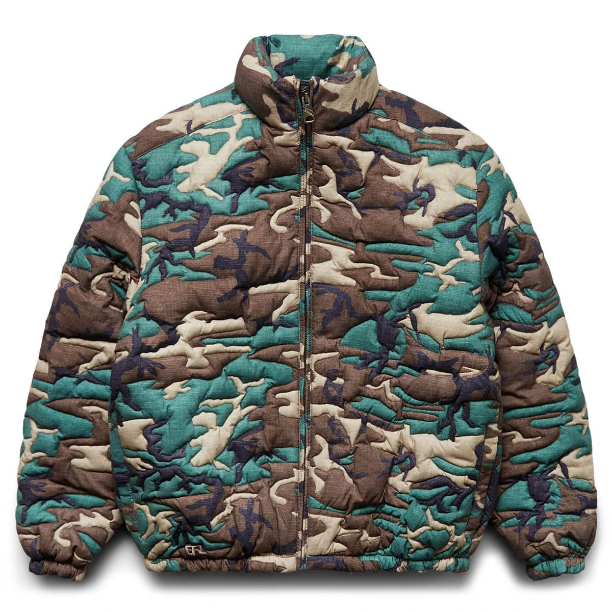 ERL WOVEN CAMO QUILTED PUFFER COAT 3 ERL WOVEN CAMO QUILTED PUFFER COAT
