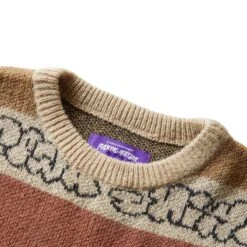 INVERTED WANTO BRUSHED SWEATER 7 INVERTED WANTO BRUSHED SWEATER -Bodega fuckingawesomeINVERTEDWANTOBRUSHEDSWEATERTANMULTISFA FW22 012 3