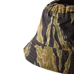Maharishi CAMO TECH REVERSIBLE BUCKET HAT -Bodega maharishiCAMOTECHREVERSIBLEBUCKETHATMINTGOLDTIGERSTRIPEOLIVEOS8053 3