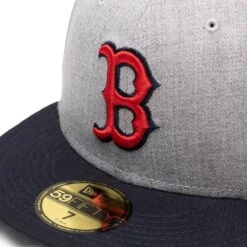 NEW ERA 59FIFTY BOSTON RED SOX HEATHER FITTED CAP -Bodega newera5950HEATHERPATCHD3BOSREDHGROTCGREYNAVY760272495 4