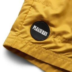Pleasures REFRESH NYLON ACTIVE SHORT -Bodega pleasuresREFRESHNYLONACTIVESHORTMUSTARDP22SU021 3